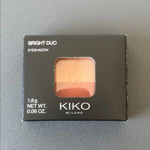 Kiko Milano Bright Duo Eyeshadow - Warm Orange and Deep Brown